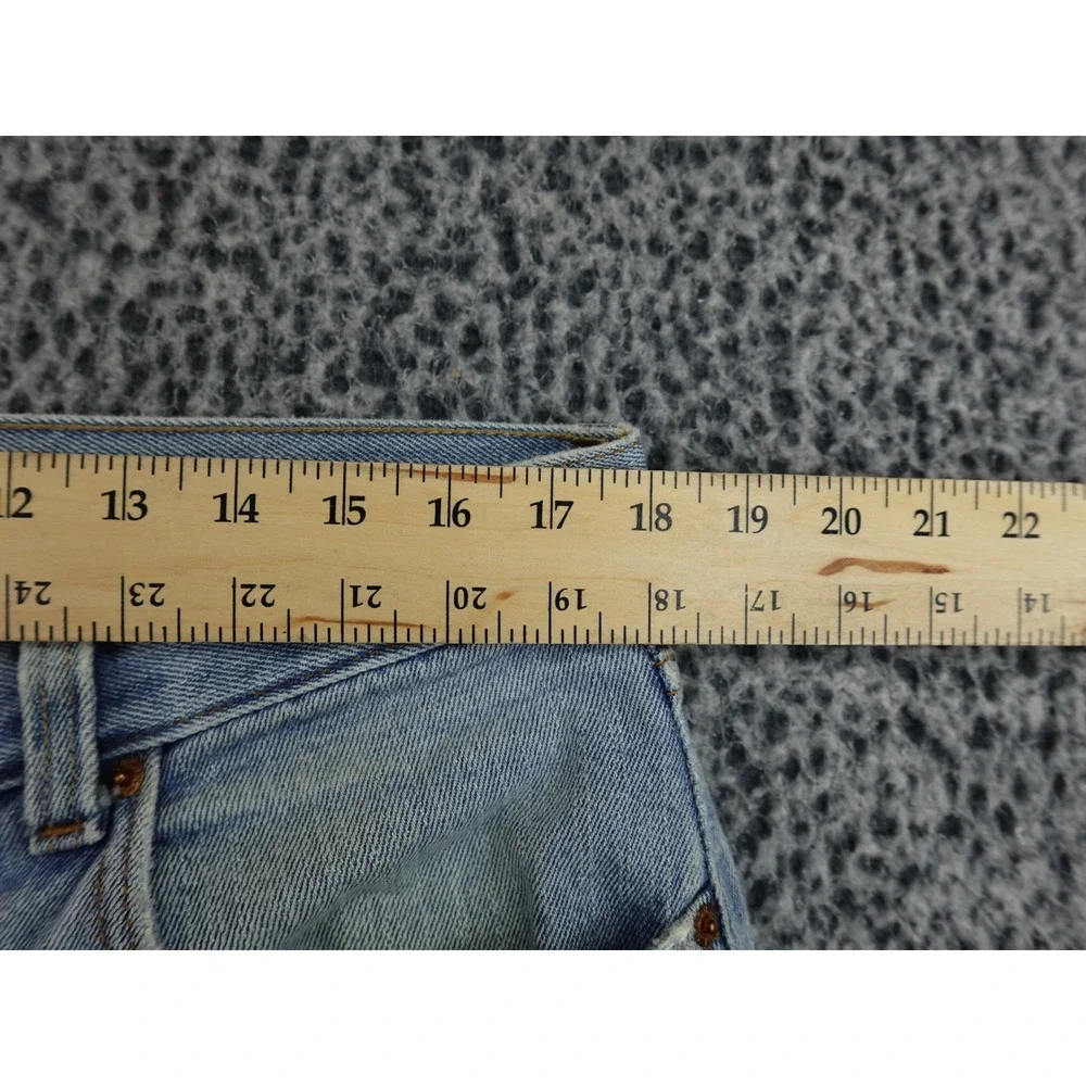 Levi's 505 Regular Fit Jeans Mens 36x32 Light‎ Blue Straight Leg Denim
